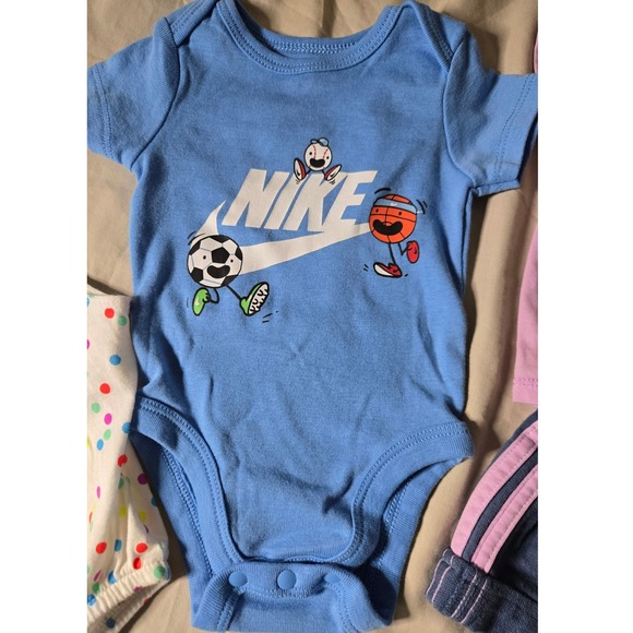 Nike Adidas Champion Baby Girl 0-3M 5Piece Activewear Bundle Romper Bodysuit Set - Picture 5 of 8
